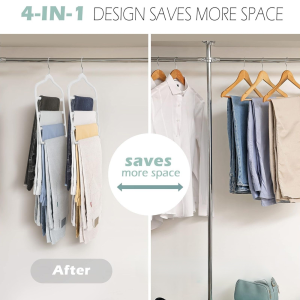 Nonslip Coat Rack Drying Rack Black Multifunction Storage Multilayer Hanger Pants Rack Clothes Rack Silk Scarf Holder Lightweight Environmentally Friendly