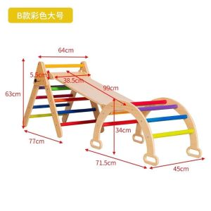 Toddler Climbing Gym Baby Climbing Frame Kids Climbing Gym Playground For Kids Indoor Folding 攀爬架