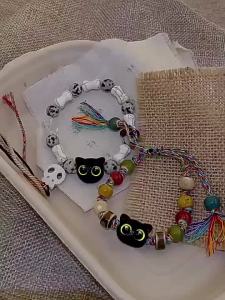 Hot-selling New Chinese-style Fox Bracelet with peace Lock Tassel — womens niche bestseller vintage-cool jewelry