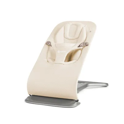 Ergobaby Evolve Bouncer Mesh Fold Flat Natural Rocking from Newborn through Toddlerhood Newborn Ready -Newborn to 29lbs (13kg).