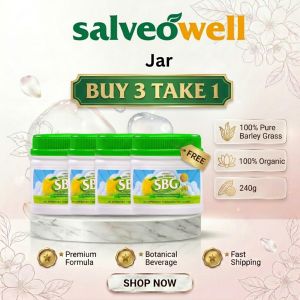 [BUY 3 TAKE 1]  SBG 240grams Powder in a Jar Salveo Barley Grass BOOST your Health and Immunity Effective FDA Approved