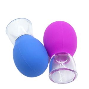 DUY26 Cupping Cup Facial Massage Cup PVC Random Color Face Massager Neck Skin Lifting Skin Scraping Massage Jar Women