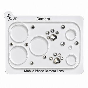 JING Clear HD Glass Camera Protector Full Cover Diamond 3D Heart Lens Film Luxuruy Anti Scratch Camera Lens Cover for iPhone 18 Pro Max 18 Pro