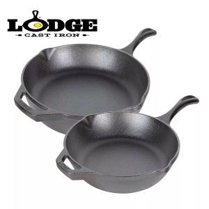 Lodge Chef Skillet Set of 2 10"/12"