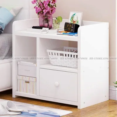 💥SIÊU RẺ💥 Tủ Để Đầu Giường. Tủ Phòng Ngủ Gỗ Lắp Ghép Màu Trắng