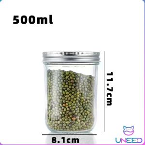 Need. Sealed Glass Jar Kitchen Storage With Lid Pickle Bottle Jam Bottles 100ml-500ml