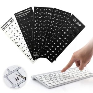 GAVINMK French Japanese Russian Spanish Deutsch Multi-Language Laptop PC Alphabet Button Layout Keyboard Stickers Keyboard Decal Letter Protective Film
