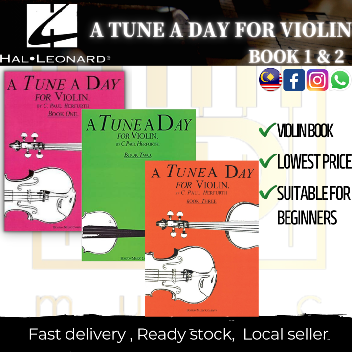 ☆VIOLIN BOOK☆ A TUNE A DAY FOR VIOLIN BOOK 1 & 2 & 3 | Lazada