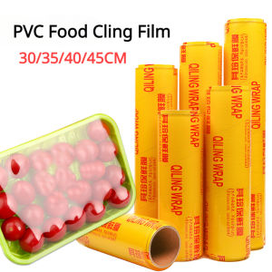 PVC Food Cling Film Food Grade Commercial Household Kitchen Storage Organization Fruit and Vegetable Stretch Film
