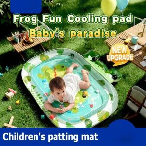 PRETTY MJ คางคกน่ารัก แผ่นรองน้ำสำหรับเด็ก แบบเป่าลม นักปีนเขาในร่ม แผ่นรองเล่น ใหม่ หมอนอิง ของขวัญ