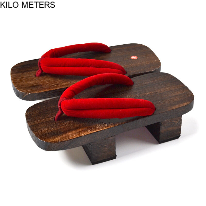 KILO METERS Japanese Traditional Sandals Geta Wooden Clogs Shoes