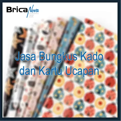 Jasa Bungkus Kado - Gift Wrapping Service - Kartu Ucapan Produk Brica