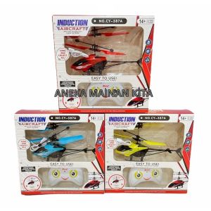Mainan Anak Rc Helikopter Remote Control Super Speed  2 CH Helicopter Baterai Cas Dengan Lampu