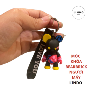 Móc Khóa Bearbrick Người Máy LINDO Quà Tặng Đáng Yêu Móc Khóa Dễ Thương Xinh Xắn Treo Balo Cặp