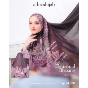 Jual Hijab Segiempat Ethica Elemental Blessing VOAL MOTIF SERIES 115 x 115