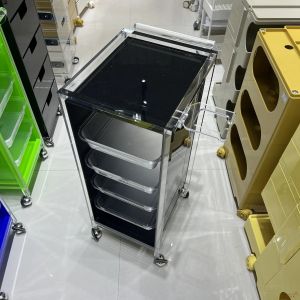 xpkQ Nordic Beauty Salon Trolley Barbershop Hairstylist Perm Dye Storage Tool Cabinet Creativity Salon Furniture Kosmetik Wagen FYST 5B8Q6
