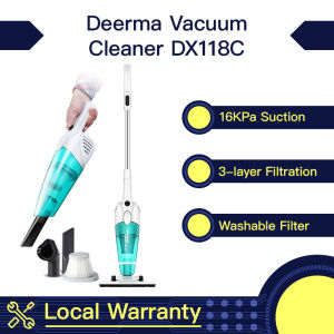 Original Deerma DX118C 16KPa 400W Multifunctional 2in1 Household Wired Handheld Vacuum Cleaner With HEPA Filter [Fast Delivery]