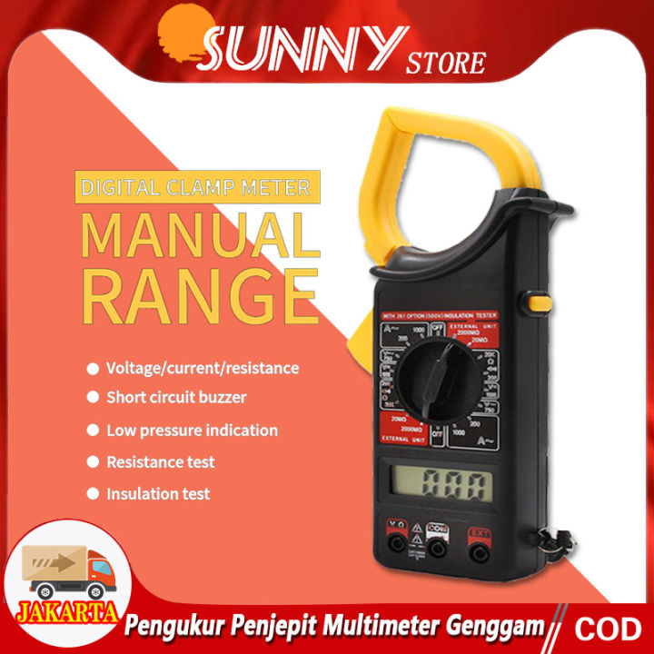 [Pengiriman cepat+COD] DT266 Digital Clamp Multimeter Tang Ampere ...