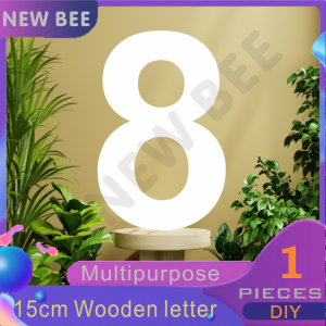Wooden Letter 15CM (6 Inch) for Home Decor Wall house number Birthday Party banner School Room wedding ornament DIY