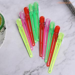 🎀【Special price】🎀Nansouf🎀 กิ๊บหนีบผมสำหรับร้านเสริมสวย10ชิ้นคลิปหนีบผมทำจากพลาสติก