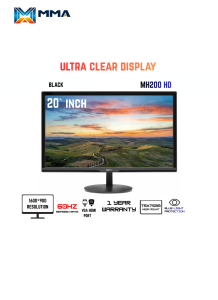 MMA 20` inch Monitor M200HD for Desktop and Laptop