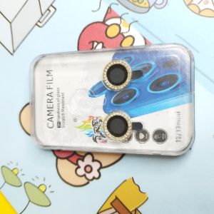 Bộ 3 dán mắt camera kim cương đính đá 13 pro max 13 pro 13 11 đến 12 pro max sang trọng đẳng cấp