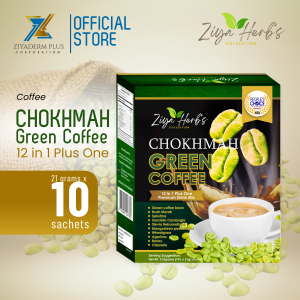 ZIYADERM PLUS - CHOKHMAH Green Coffee (12 in 1 plus one) Premium Drink Mix