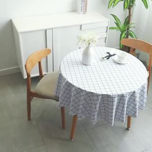 无印良品PVC桌布防水防油免洗茶几桌布圆形圆桌学生桌布台布桌垫Alas meja PVC MUJI: kalis air kalis minyak tidak basuh alas meja kopi meja bulat alas meja pelajar alas meja alas meja meja meja