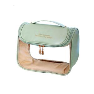 Portable Travel Wash Bag with Zipper Clear Organization Container Household for Indoor Outdoor Traveling Camping Hiking