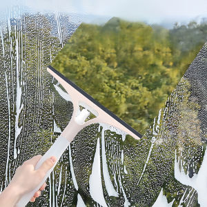 Spray Long Handle Cleaning Brush Glass Window Cleaning Brush Cleaning Tool Double Side Wipe Glass Squeegee