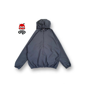 Mighty Anywhere - Jaket Olahraga Parasut Polos Pria/Wanita  Sauna Suit Jogging Lari Bersepeda Despo Gym Fitnes Senam