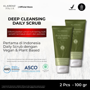 Klarens Deep Cleansing Daily Scrub 100gr - Twin Pack