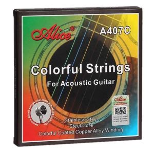 Alice AC107C Classical Guitar Strings Colorful Nylon Coated Copper Normal Tension 028-043 inch