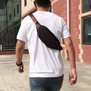 กระเป๋าคาดเอวหนังวัวจิงโจ้หนังวัวผู้ชายกระเป๋าคาดอกขนาดเล็กกระเป๋าสะพายข้างลำลองกระเป๋าใส่มือถือกีฬาวิ่งสไตล์เกาหลีอินเทรนด์