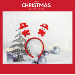 ที่คาดผมคริสต์มาสสำหรับผู้หญิง ที่คาดผมแบบกิ๊บ ที่คาดผมของขวัญตกแต่งวันหยุด