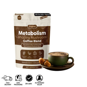 GOOGEER Metabolism Shaping Mushroom Coffee Non-Fat Mushroom Slimming Coffee To Tighten Thighs And Abdomen 60g