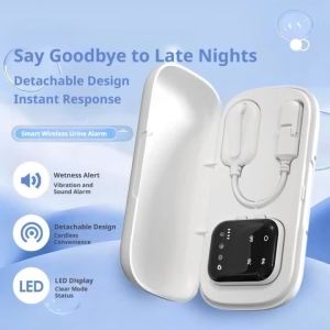 Sacesr Wireless Bedwetting Alarm Arm Wear Sensor for Baby and Elderly Pee Alarm Reminder N7Y3P