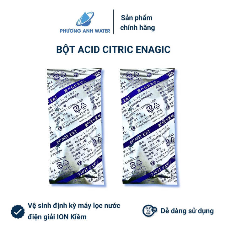 Gói 30g Bột Acid Citric dùng để vệ sinh máy lọc nước ION Kiềm