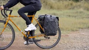 ROCKBROS Waterproof 25L Bike Rack Bag Travel Cycling Bag Basket PVC Bicycle Rear Rack Tail Seat Trunk Bag 1PCS