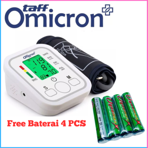 COD CEPAT TaffOmicron Tensi Monitor Tekanan Darah 4 PCS Baterai Sphygmomanometer with Voice Indonesia Portable / Alat Pengukur Tekanan Darah Digital Tinggi Otomatis Lengan / tensi darah digital otomatis akurat  - BW-3205