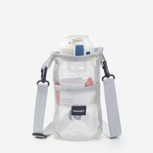 YUDESHUI S/L Water Bottle Cover Drawstring Design Portable Mesh Sleeve Bag Multipurpose Durable Bottle Case Pouch Camping Drinkware Accessories
