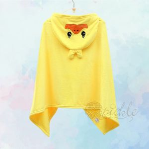 [SG Stock] Baby hooded bath towel newborn bath towel kids hooded shower towel kids bath towel coral fleece cartoon 70cm x 140cm