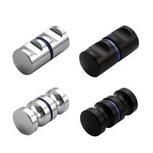 2pcs Minimalist Sturdy Glass Door Pulls Easy Installation Convenient Accessory for Interior Designers and Renovators