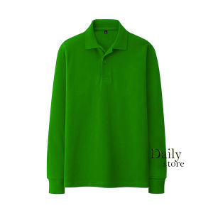 Ds - Kaos Polo Shirt Polos Pria Berkerah | Kaos Kerah Seragam Polos Lengan Panjang