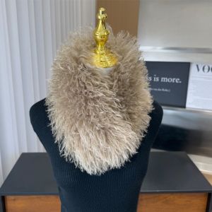 GTRBFDS Winter Warm Faux Fur Collar Scarf Double-sided ic Attraction Neck Warmer Cute Soft Loop Scarves for Home Office