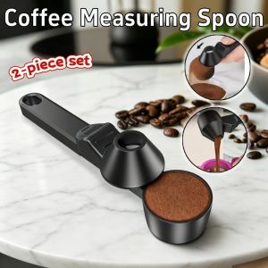 Coffee Scoop with Funnel Longer Handle Milk Powder Tablespoon Measuring Spoon Coffee Essentials