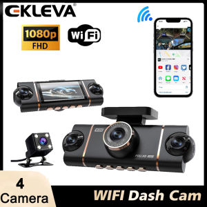 Ekleva cam Dash ẩn 4 kênh với ứng dụng 1080P nhìn xuyên đêm HD màn hình đỗ xe G-Sensor ghi lặp lại cảm biến chuyển động hộp đen