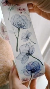 Fairy Lights Journal - READY STOCK/ art journaling/ scrapbook deco/ LOI Floral washi tape: Rouge