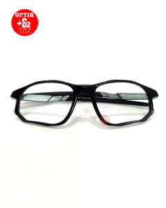 TK 60 Frame Kacamata Baca Resep Palmira 5853 C1Black Grey Sport Size 53-19-142