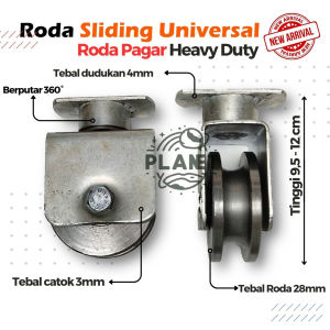 Roda Sliding Pagar Lipat Heavy Duty Universal 678 cm